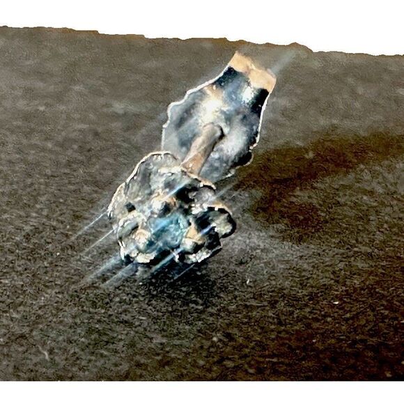 Laurie Fleming 14K White Gold & Alexandrite Pansy Single Stud Earring - Picture 2 of 5